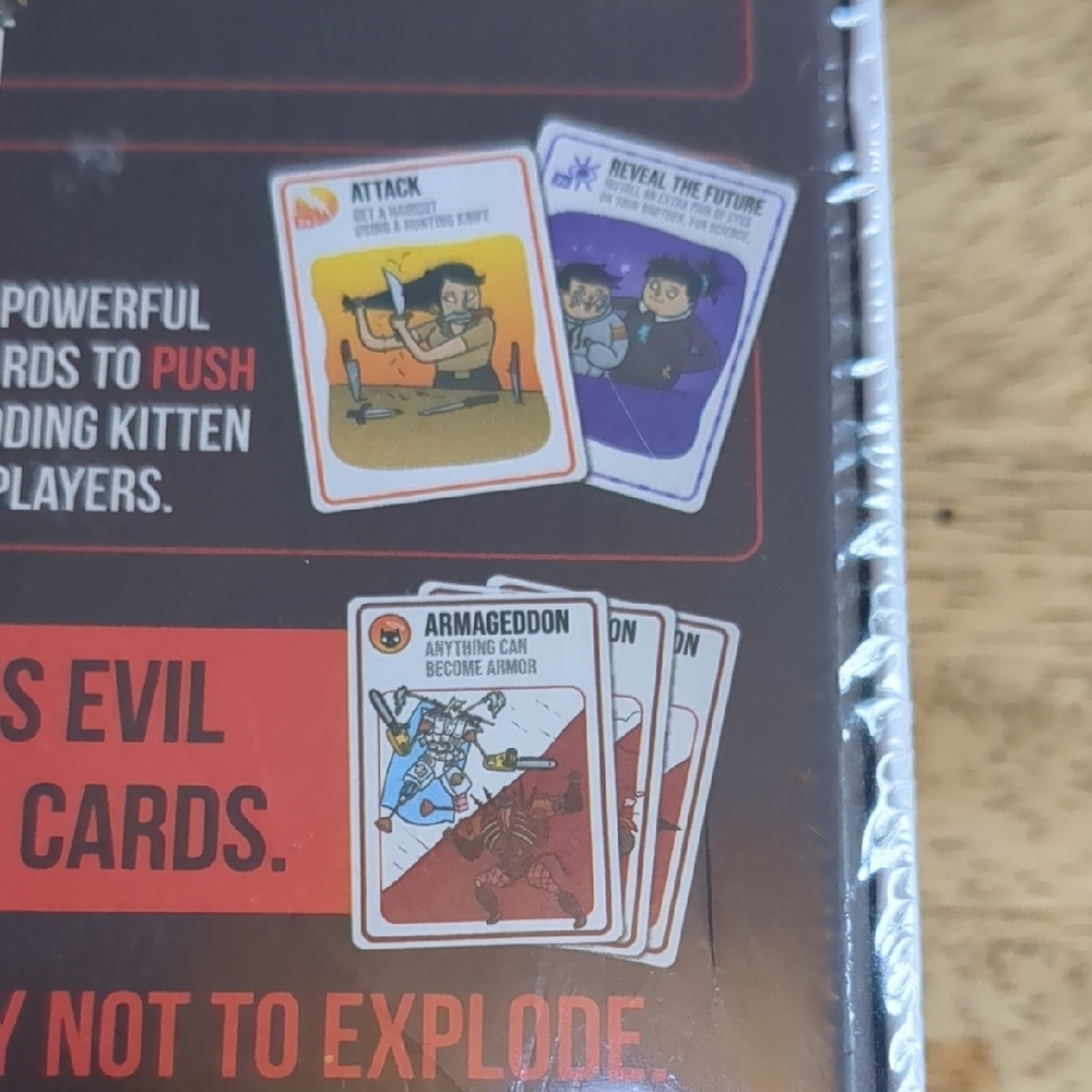 NWT Exploding Kittens Good vs Evil Cat Toy Red - Picture 7 of 10